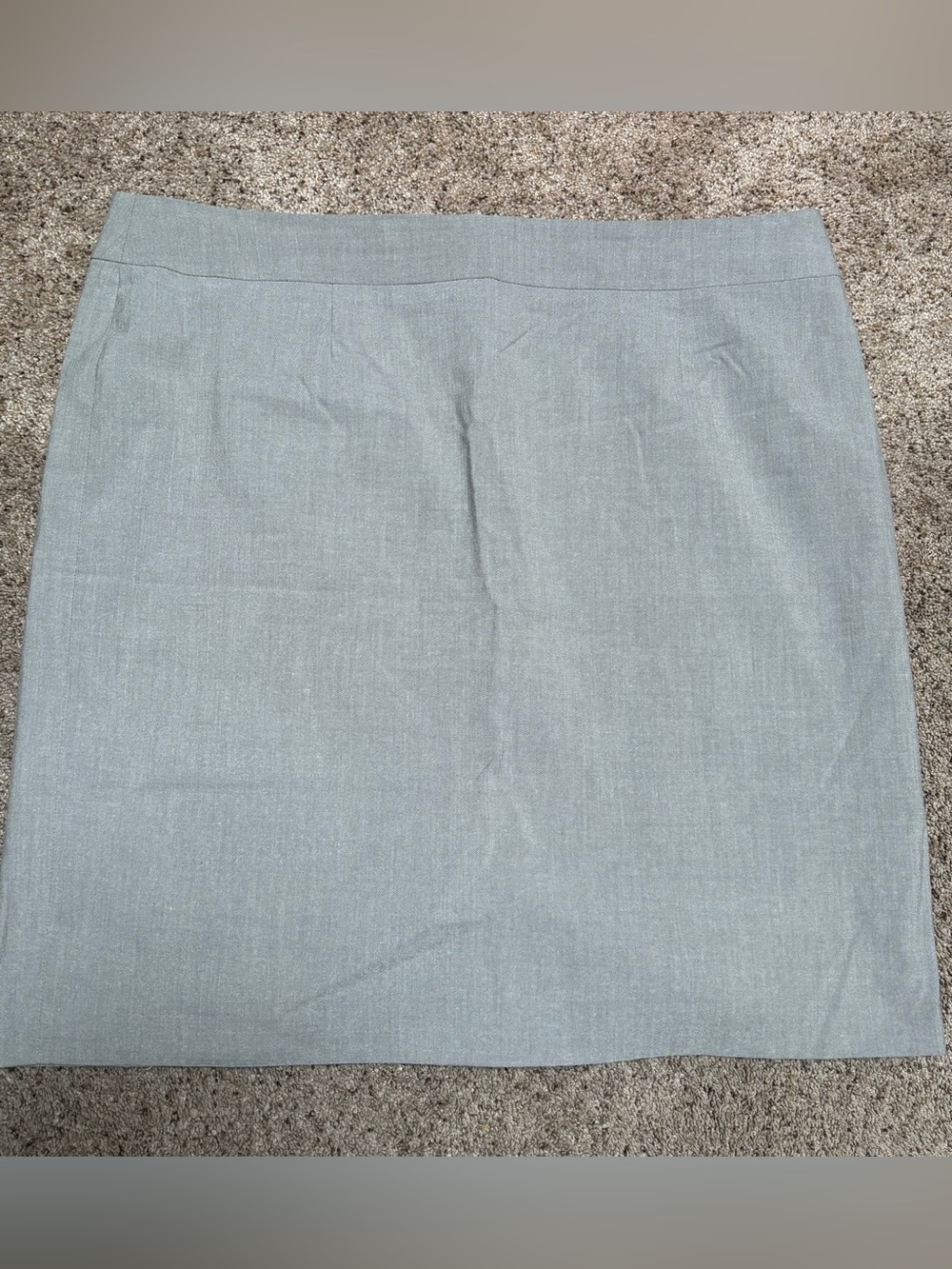 Alex Marie Light Gray Pencil Skirt